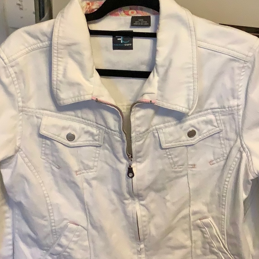 French Cuff zip up jacket